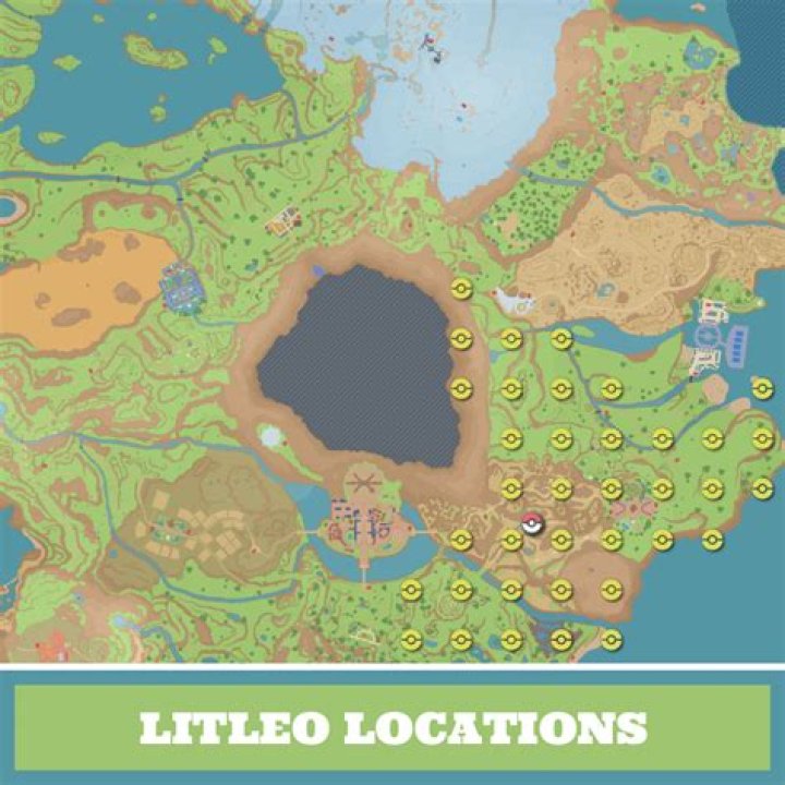 Litleo Map Locations in Pokémon Scarlet and Violet