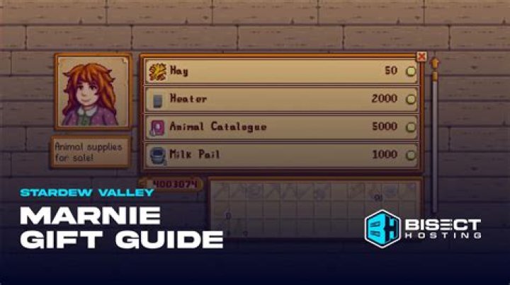 Stardew Valley — Marnie Gift Guide